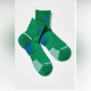 Free People Movement Wave Crew Socks in Kelly Green NWT